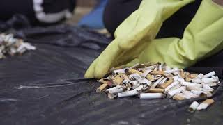 Cleaning Cigarette Butts | KONDORI CLIPS