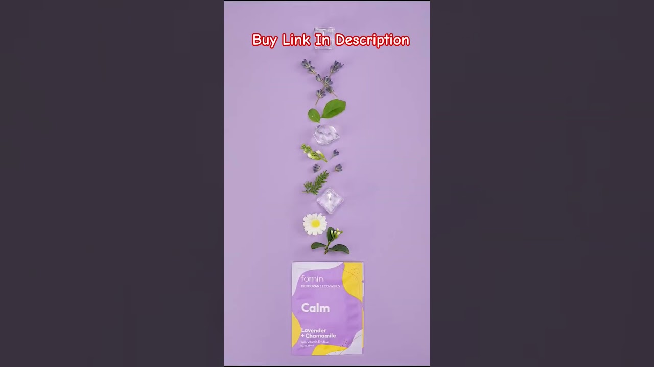 FOMIN Travel Deodorant Wipes - 50 Count - Glowing Coconut and Vanilla - pH Balanced, Hypoallergenic