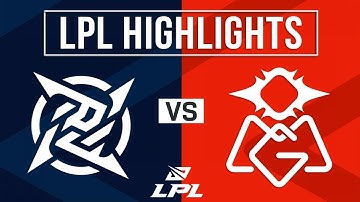NIP vs OMG Highlights ALL GAMES | LPL 2024 Spring | Ninjas in Pyjamas vs Oh My God