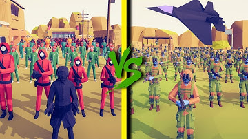 SQUID GAME TEAM vs SPECIAL FORCES - Totally Accurate Battle Simulator TABS