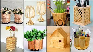 DIY Popsicle Stick Crafts | Easy & Beautiful Home Decor Ideas🌿 screenshot 4