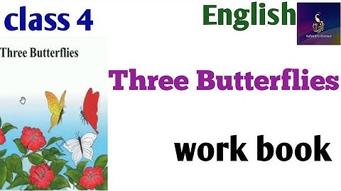 Three Butterflies work book part#class4#class4english