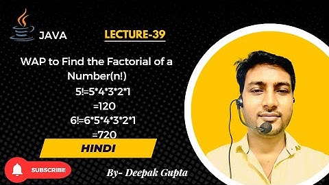 Core Java part39.Java Factorial Program — Step-by-Step (For Loop, While Loop & Recursion)#java