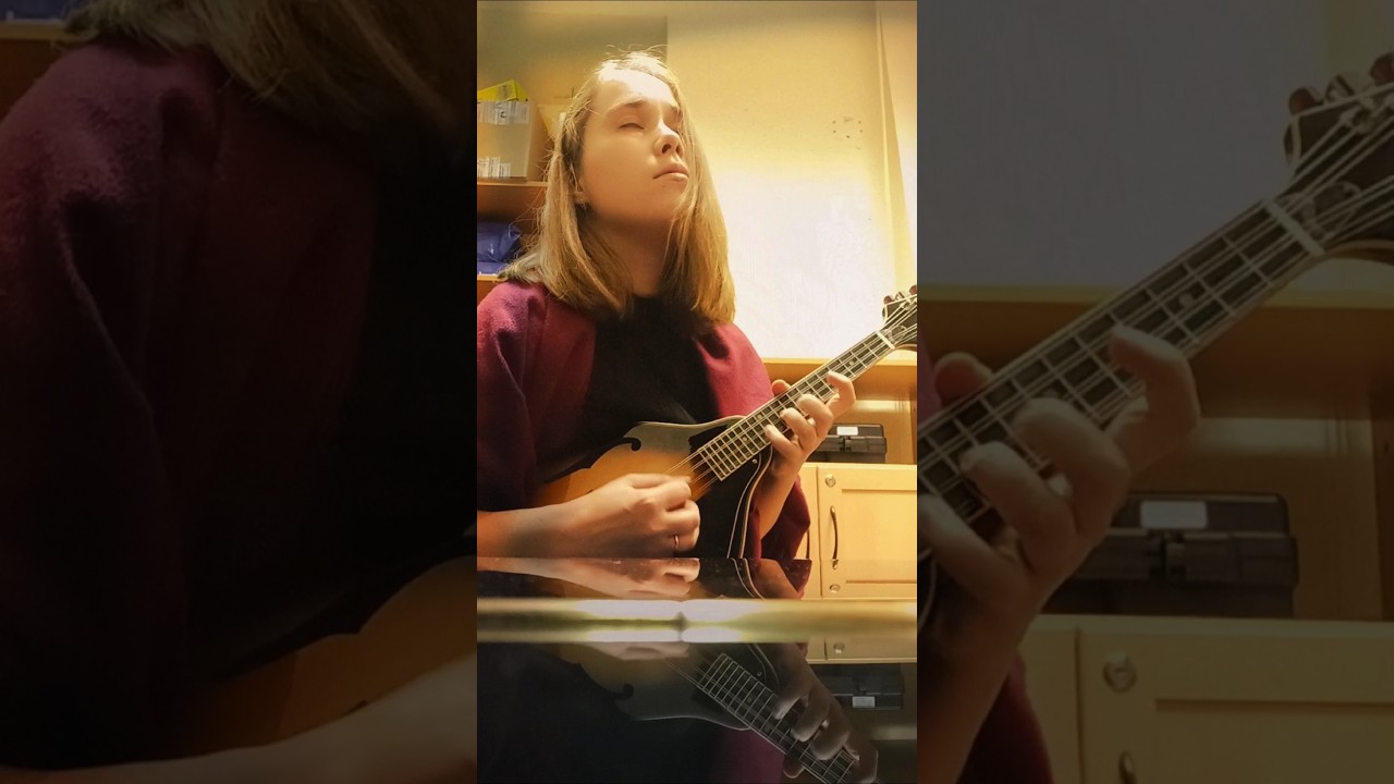 I play Bach while waiting for students 