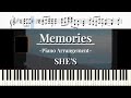 【楽譜】Memories - SHE'S (ピアノアレンジ / 楽譜)
