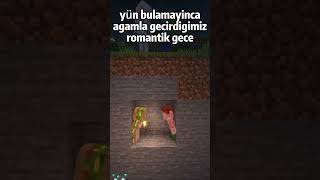 Minecraft Yün Bulamayınca Geceyi Romantik Geçirdik 😱🌙#fyp #minecraft #shorts #minecrafttürkiye#oyun