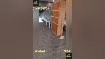 Thi công Sàn nhựa Vinyl  hèm khóa SPC giả bê tông -Quang Tran