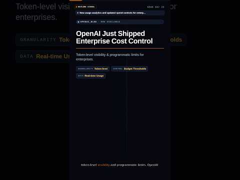OpenAI's Enterprise Cost Control: No More AI Budget Surprises | Devlore News