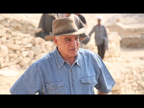 Dr. Hawass inside Djoser Pyramid at Saqqara-The Step Pyramid