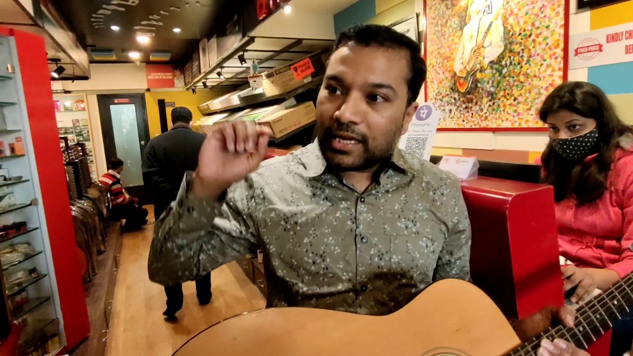 Gave my guitar for repair Bhargava instrument shop Lajpat Nagar