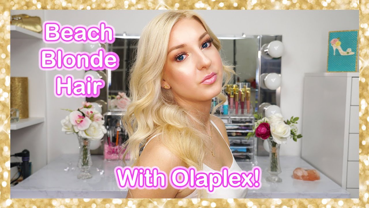 HOW I DYE MY HAIR BLONDE AT HOME (WITH OLAPLEX!) YouTube