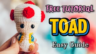 I CROCHETED TOAD! Want to learn! ✨| FREE Tutorial
