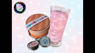 Viral Shimmer Drink Bomb | Candy Floss Dumpling Turns Drinks Into Glitter ✨ K floss and pop®