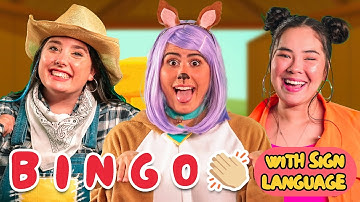 BINGO with Sign Language | Nursery Rhymes and Kids Songs (Educational Videos for Kids & Babies)