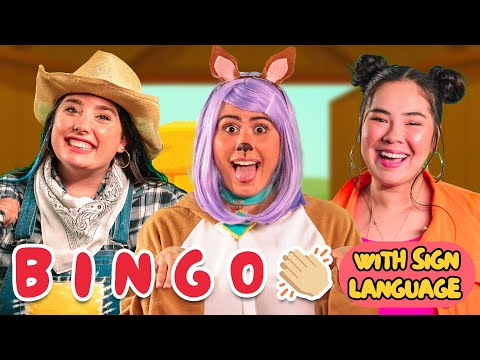 BINGO with Sign Language | Nursery Rhymes and Kids Songs (Educational Videos for Kids & Babies)