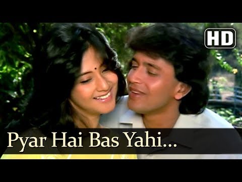 Pyar Hai Bas Yahi (HD) - Sheesha Songs - Mithun - Moon Moon Sen -  Bappi Lahiri Hits