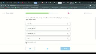 110 Module 10 Quiz | Python Developer | Sololearn
