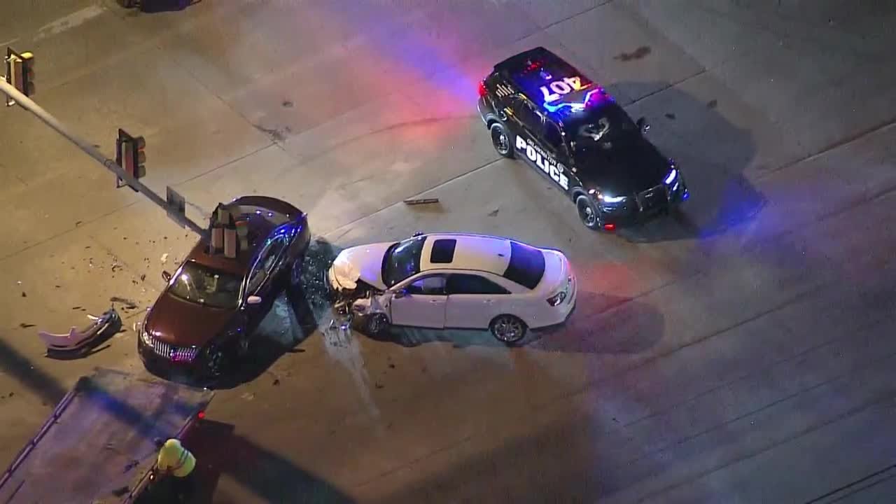 Person taken to hospital after crash at Czech Hall and Reno - YouTube