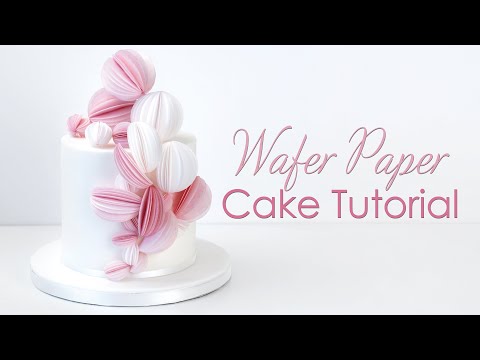 Wafer Paper  Rice Paper Cake Decorating Tutorial - 3D Balls, Spheres amp Wedges