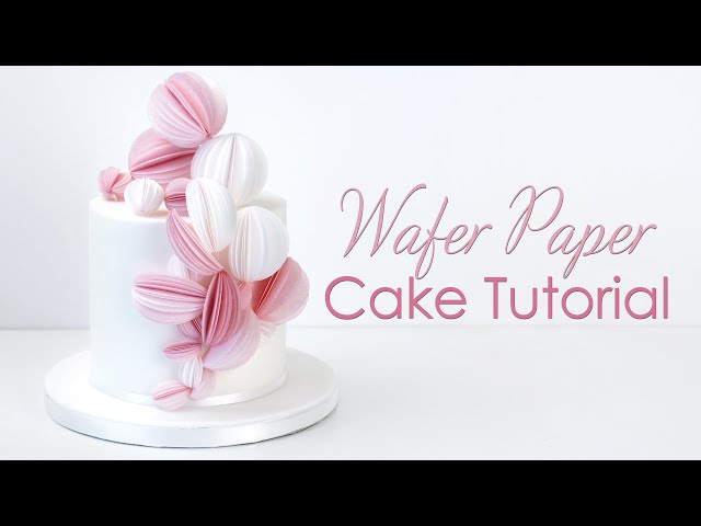 Wafer Paper / Rice Paper Cake Decorating Tutorial - 3D Balls