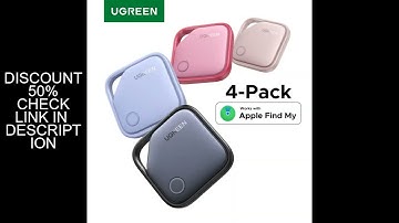 UGREEN Smart Tag Bluetooth Tracker, Keys Finder Item Locator SmartTag Up to 2 Year Battery For iPhon