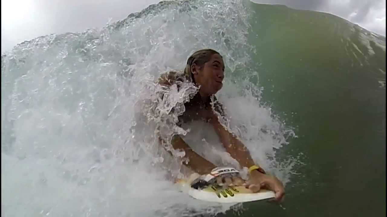 Body Surfing Heavy Beachbreak in Puerto Rico Slyde Handboards YouTube