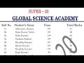 Super20 result  global science academy mairwa  mairwa ka no 1 coaching global science academy