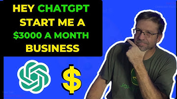 ChatGPT Starts Business LIVE [ Make MONEY With ChatGPT Series]