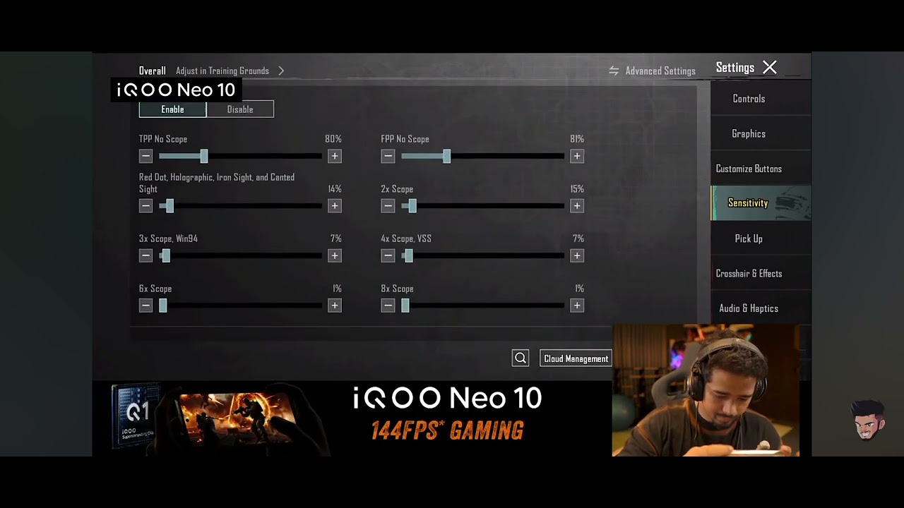 Scout latest sensitivity settings Bgmi 2025 
