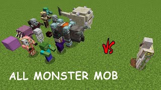 Iron Golem vs All Mobs