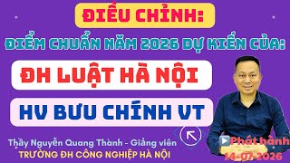 NEW! Adjusted Projected Admission Scores for HLU and PTIT 2026