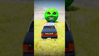 Police vs Giant Lava Pit 😱 BeamNG drive #168 #beamng #beamngdrive #automobile #viral​#short #shorts​