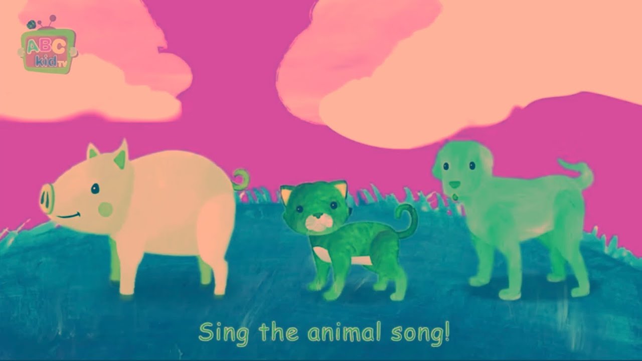 Pig, Cat, and Dog Sing Animal Song | Cocomelon Style | Sponsored by: Preview 2 Effects