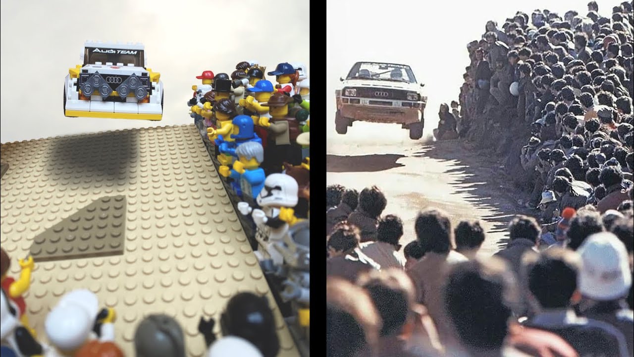 LEGO Rally Group B Tribute - LEGO Stop Motion - Audi S1 Quattro 76897