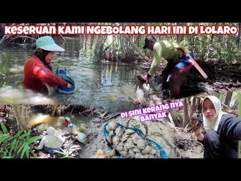 CARI KERANG DI KAMPUNG, BERSAMA TANTE,OM,DAN SEPUPU, SERU SEKALI 