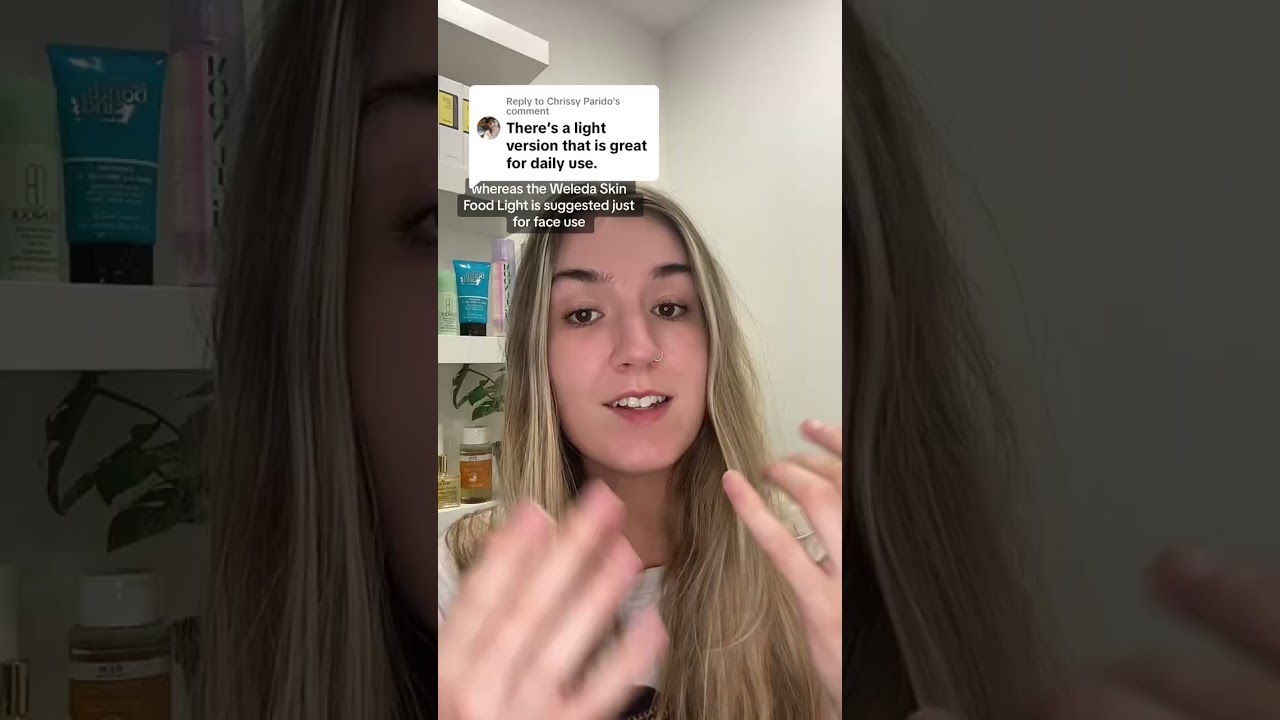 Weleda skin food vs skin food light 