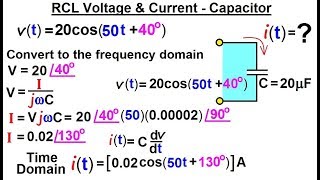 Electrical Engineering: Ch 10 Alternating Voltages & Phasors (27 of 82) RCL V= & I= - Capacitor