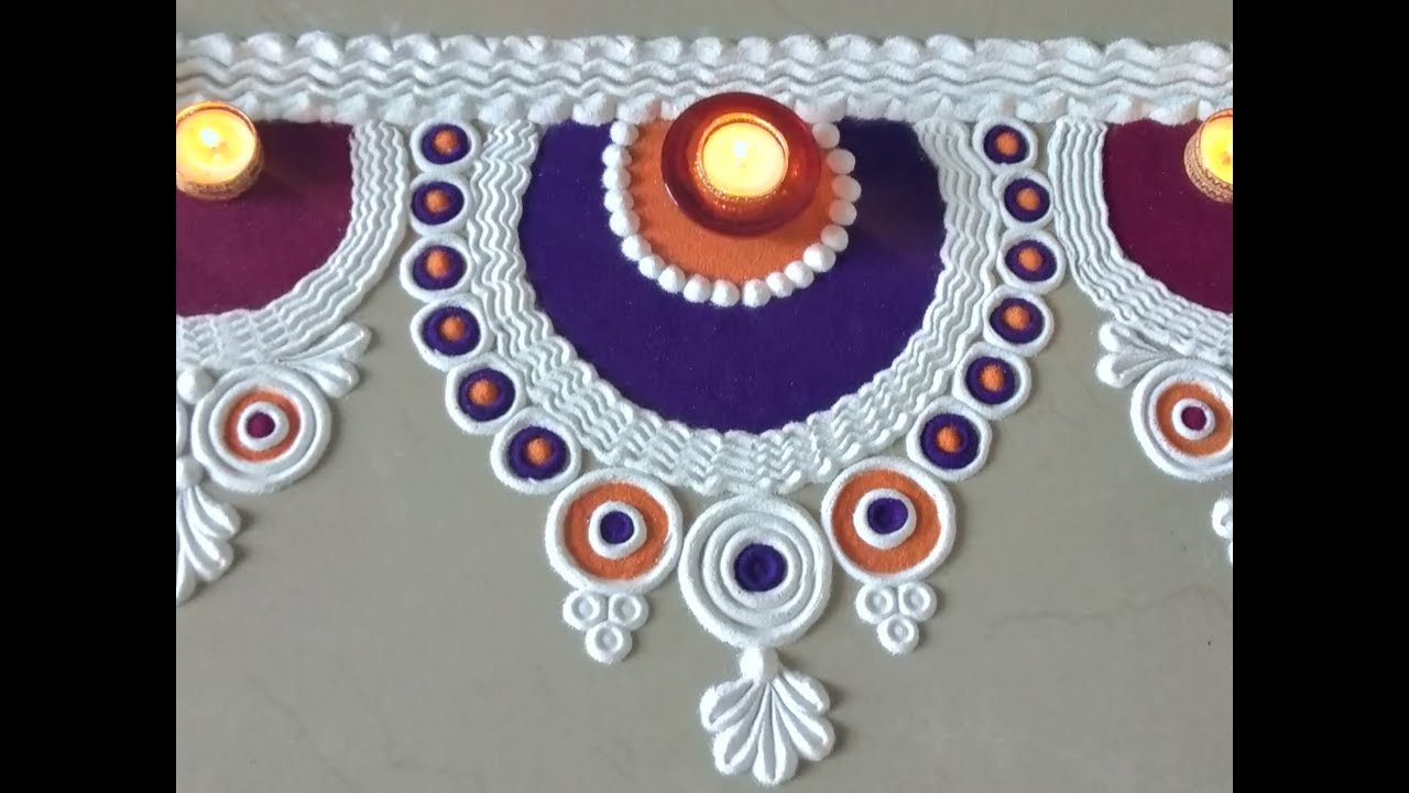 Innovative Diwali Special Border Rangoli Designs|Sanskar Bharti ...