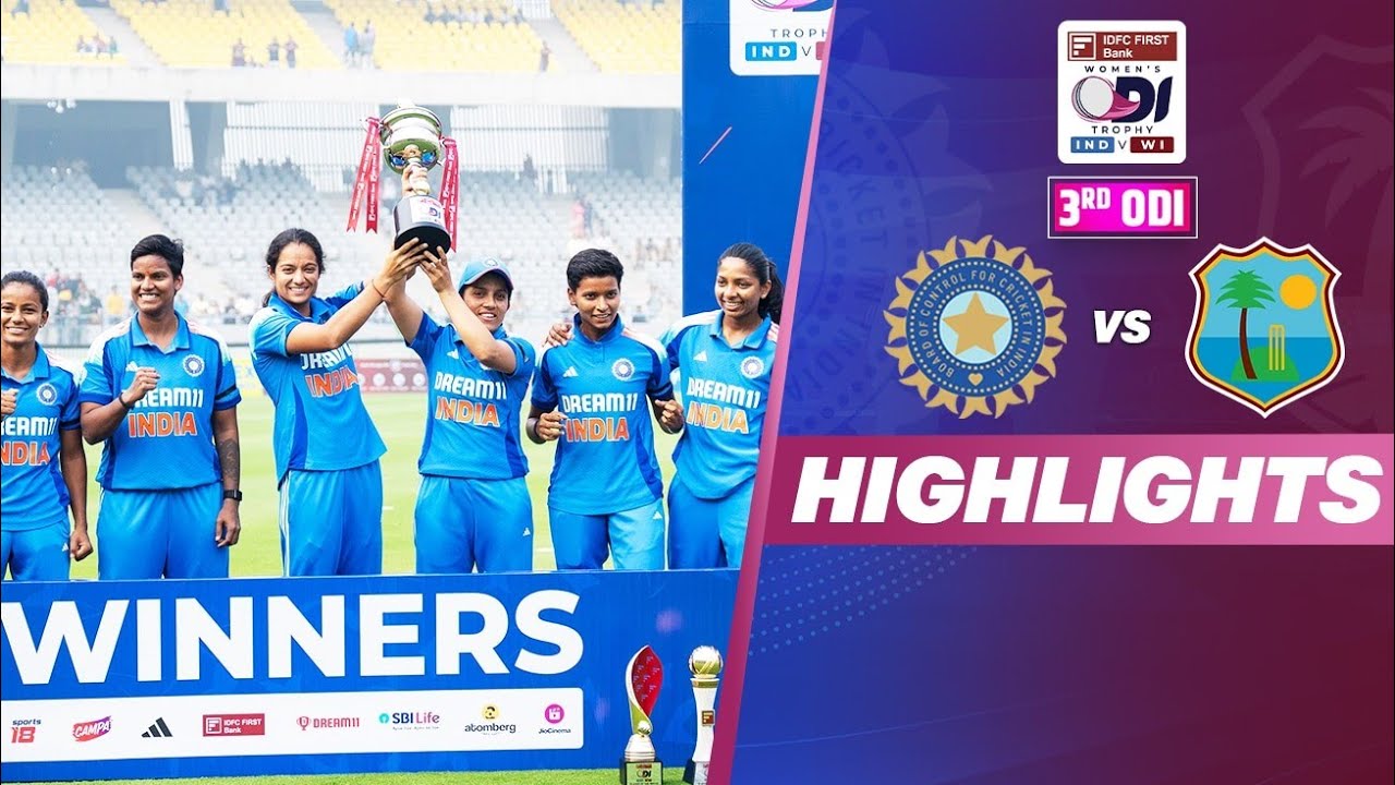 India Women vs West Indies Women 3rd ODI Match Full Highlights 2024