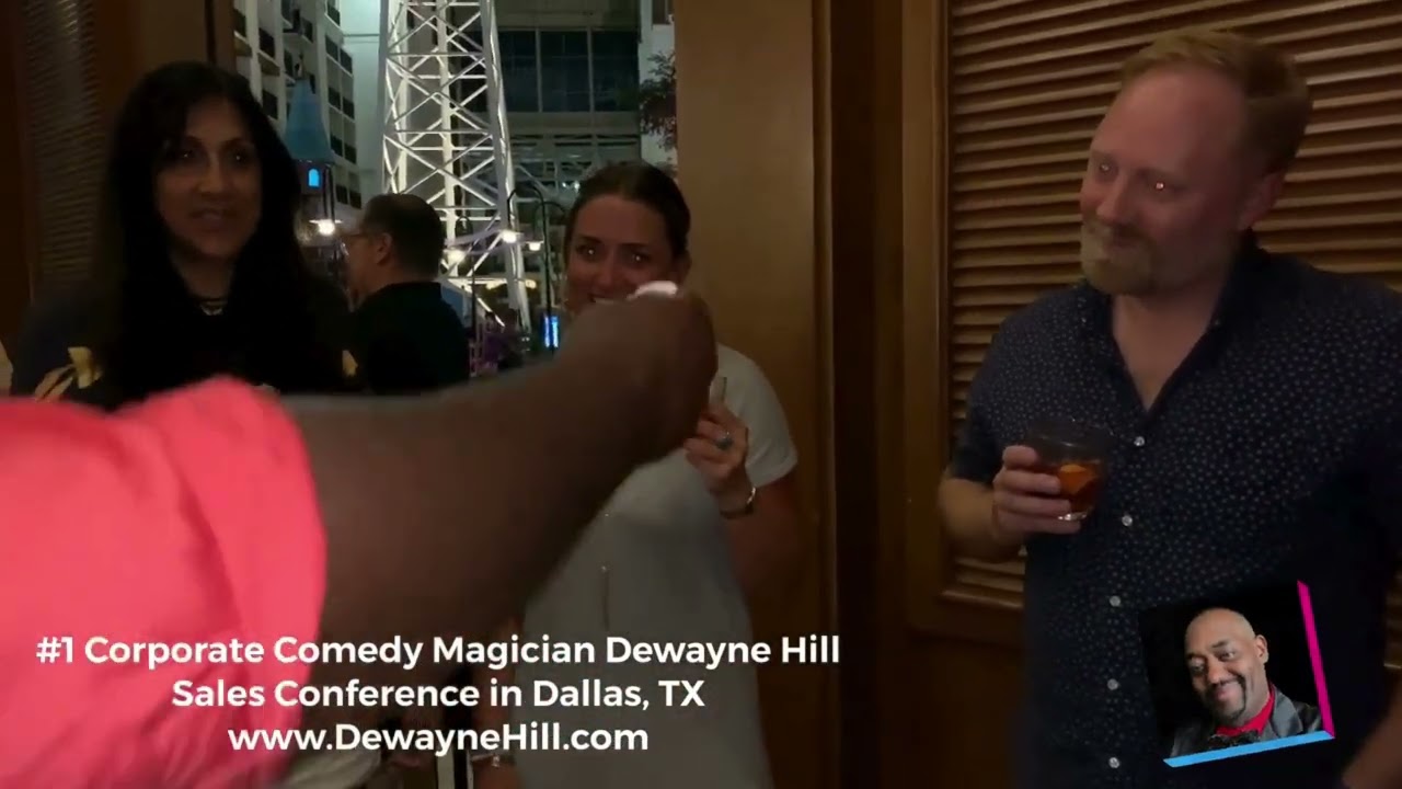 Adult magician for hire, Dewayne Hill, performs in Dallas