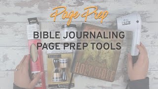 Bible Journaling Page Prep Supplies - Free Course Lesson!