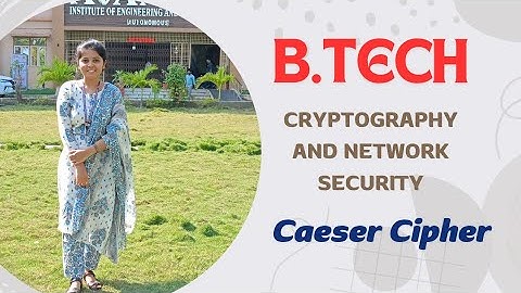 Cryptography and Network Security : Mono Alphabetic || Poly Alphabetic || Caeser Cipher || BTech