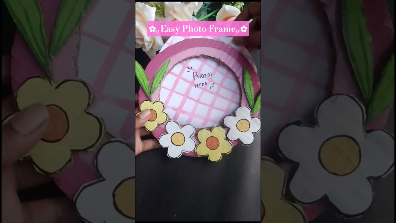 Diy Photo Frame 🎀 Cardboard craft 