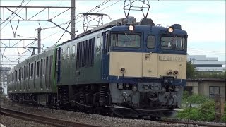 【処暑】配給 EF64-1032 ＋ E235系 トウ42編成　熊谷～行田　2019.8.23