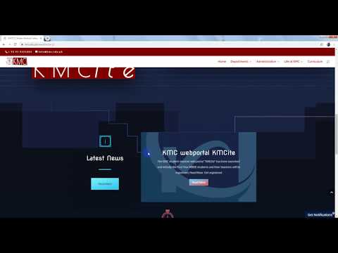 KMC web-portal KMCite log in tutorial