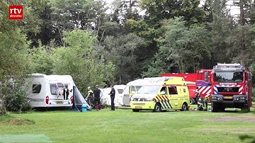 Vrouw overleden na ongeluk op camping
