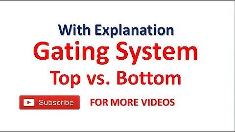 Top Gate vs Bottom gate System Design | GATE & ESE  2018 | IMPORTANT Mechanical Engineering TOPIC #2