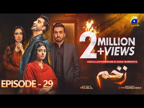 Zakham Episode 29 - [Eng Sub] - Aagha Ali - Sehar Khan - 5th July 2022 - HAR PAL GEO