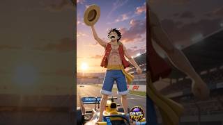 🏎️ Luffy Driving an F1 Car at Impossible Speed! 💨🔥 | Live One Piece Animation #shorts