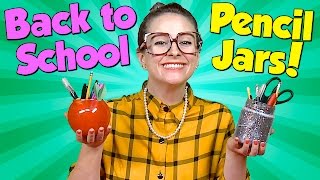 Apple & Glitter Pencil Jars - Teacher Gifts - Back To School | Cool School Crafts With Crafty Carol